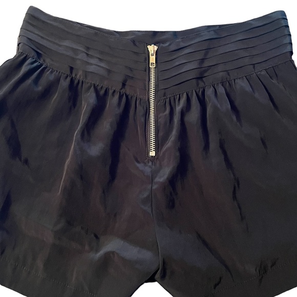 NWOT Greylin Dressy Black Shorts w/ Pleated Waist w/ Pockets Zip Closure Sz XS - Picture 4 of 7